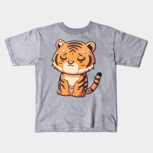 A little tiger very sure of himself, I would say very confident Kids T-Shirt